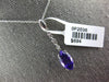 5.5CT DIAMOND & AAA AMETHYST 14KT WHITE GOLD 3D MARQUISE ETOILE FLOATING PENDANT
