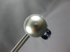 1.19CT DIAMOND & AAA SAPPHIRE & TAHITIAN PEARL 18KT WHITE GOLD CLIP ON EARRINGS