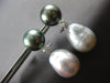 .60CT DIAMOND & AAA TAHITAIN & SOUTH SEA PEARL 18KT WHITE GOLD HANGING EARRINGS