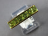 1.07CT DIAMOND & AAA GREEN AMETHYST 18K YELLOW GOLD SQUARE FILIGREE CHANNEL RING