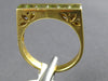 1.07CT DIAMOND & AAA GREEN AMETHYST 18K YELLOW GOLD SQUARE FILIGREE CHANNEL RING