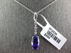 5.5CT DIAMOND & AAA AMETHYST 14KT WHITE GOLD 3D MARQUISE ETOILE FLOATING PENDANT
