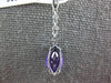 5.5CT DIAMOND & AAA AMETHYST 14KT WHITE GOLD 3D MARQUISE ETOILE FLOATING PENDANT