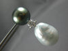 .60CT DIAMOND & AAA TAHITAIN & SOUTH SEA PEARL 18KT WHITE GOLD HANGING EARRINGS