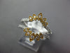 .37CT DIAMOND 14K 2 TONE GOLD 3D FILIGREE MARQUISE SHAPE INSERT ANNIVERSARY RING