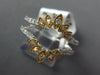 .37CT DIAMOND 14K 2 TONE GOLD 3D FILIGREE MARQUISE SHAPE INSERT ANNIVERSARY RING