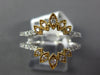 .37CT DIAMOND 14K 2 TONE GOLD 3D FILIGREE MARQUISE SHAPE INSERT ANNIVERSARY RING
