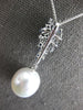 .80CT DIAMOND & SAPPHIRE & AAA SOUTH SEA PEARL 18KT WHITE GOLD TEAR DROP PENDANT