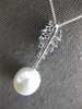 .80CT DIAMOND & SAPPHIRE & AAA SOUTH SEA PEARL 18KT WHITE GOLD TEAR DROP PENDANT