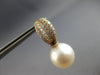 LARGE 1.12CT DIAMOND & SOUTH SEA PEARL 18KT ROSE GOLD MULTI ROW HUGGIE EARRINGS