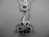 3.15CT DIAMOND & AAA AMETHYST 14KT WHITE GOLD CIRCLE OF LIFE OVAL FLOWER PENDANT
