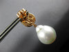 2.50CT DIAMOND & AAA SOUTH SEA PEARL 18K ROSE GOLD 3D TEAR DROP HANGING EARRINGS