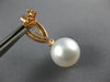 2.39CT DIAMOND & AAA MORGANITE & SOUTH SEA PEARL 18KT ROSE GOLD HANGING EARRINGS