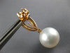 2.39CT DIAMOND & AAA MORGANITE & SOUTH SEA PEARL 18KT ROSE GOLD HANGING EARRINGS