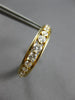 ESTATE 1.0CT DIAMOND 14KT YELLOW GOLD CLASSIC GRADUATING HOOP HANGING EARRINGS