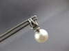 .43CT DIAMOND & AAA SOUTH SEA PEARL 18K WHITE GOLD 3 ROW HUGGIE HANGING EARRINGS