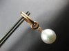 1.49CT DIAMOND & SOUTH SEA PEARL 18K ROSE GOLD 3D ETOILE HUGGIE HANGING EARRINGS