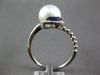 .57CT DIAMOND & AAA SAPPHIRE & SOUTH SEA PEARL 18KT WHITE GOLD PEAR SHAPE RING