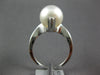ESTATE .03CT DIAMOND & AAA SOUTH SEA PEARL 14KT WHITE GOLD 3D CLASSIC CROWN RING