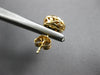 ESTATE .50CT DIAMOND 14K YELLOW GOLD 3D CLASSIC ROUND CLUSTER HALO STUD EARRINGS