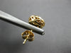 ESTATE .50CT DIAMOND 14K YELLOW GOLD 3D CLASSIC ROUND CLUSTER HALO STUD EARRINGS