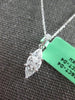.60CT DIAMOND 18K WHITE GOLD TRILLION & KITE KUT MARQUISE SHAPE FLOATING PENDANT