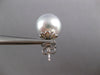 .99CT DIAMOND & AAA SAPPHIRE & SOUTH SEA PEARL 18K WHITE GOLD OVAL STUD EARRINGS