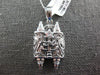 .13CT DIAMOND 18KT WHITE GOLD 3D HANDCRAFTED TORAH SCROLL 10 COMMANDMENT PENDANT