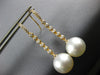 .35CT DIAMOND & AAA SOUTH SEA PEARL 18KT YELLOW GOLD 3D ETOILE HANGING EARRINGS