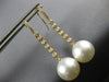 .35CT DIAMOND & AAA SOUTH SEA PEARL 18KT YELLOW GOLD 3D ETOILE HANGING EARRINGS