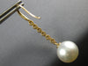 .35CT DIAMOND & AAA SOUTH SEA PEARL 18KT YELLOW GOLD 3D ETOILE HANGING EARRINGS