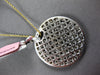 3.57CT DIAMOND & AAA YELLOW SAPPHIRE 18KT WHITE GOLD CIRCULAR PIZZA PIE PENDANT