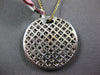 3.57CT DIAMOND & AAA YELLOW SAPPHIRE 18KT WHITE GOLD CIRCULAR PIZZA PIE PENDANT