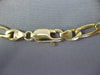 ESTATE 14KT YELLOW GOLD 3D HANDCRAFTED SOLID CLASSIC FIGARO MENS BRACELET #26741