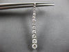 ESTATE LARGE 2CT DIAMOND 14KT WHITE GOLD GRADUATING JOURNEY BAR HANGING EARRINGS