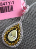 1.25CT WHITE & FANCY YELLOW DIAMOND 18KT 2 TONE GOLD SOLITAIRE TEAR DROP PENDANT