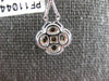 LARGE 1.13CT WHITE & FANCY YELLOW DIAMOND 14KT 2 TONE GOLD CLOVER FLOWER PENDANT