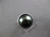 LARGE .37CT DIAMOND & AAA TAHITIAN PEARL 18KT WHITE GOLD CLASSIC HALO LOVE RING