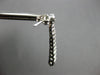 ESTATE LARGE 2CT DIAMOND 14KT WHITE GOLD GRADUATING JOURNEY BAR HANGING EARRINGS