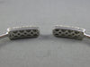 1.25CT DIAMOND 14KT WHITE GOLD 3D RECTANGULAR PAVE FLEXIBLE LOVE BANGLE BRACELET