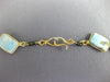LONG 925 SILVER AAA TURQUOISE & ONYX 3D BY THE YARD TEAR DROP NECKLACE #26722