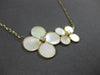 0.06CT DIAMOND & AAA MOTHER OF PEARL 14KT YELLOW GOLD DOUBLE FLOWER LOVE NECKLACE
