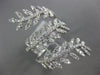 ESTATE EXTRA LARGE .98CT DIAMOND 18KT WHITE GOLD MULTI LEAF CRISS CROSS FUN RING