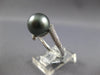 0.22CT DIAMOND & AAA TAHITIAN PEARL 14KT WHITE GOLD CLASSIC CRISS CROSS LOVE RING