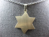 .42CT DIAMOND 14KT YELLOW GOLD 3D DOUBLE PLATED STAR OF DAVID FLOATING PENDANT