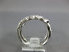 ESTATE EXTRA LARGE .98CT DIAMOND 18KT WHITE GOLD MULTI LEAF CRISS CROSS FUN RING