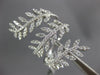 ESTATE EXTRA LARGE .98CT DIAMOND 18KT WHITE GOLD MULTI LEAF CRISS CROSS FUN RING
