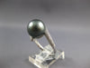 0.22CT DIAMOND & AAA TAHITIAN PEARL 14KT WHITE GOLD CLASSIC CRISS CROSS LOVE RING
