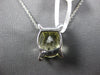 5.88CT DIAMOND & AAA GREEN AMETHYST 14KT WHITE GOLD OVAL X LOVE FLOATING PENDANT