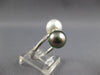 ESTATE AAA TAHITIAN PEARL & SOUTH SEA PEARL 14K WHITE GOLD CRISS CROSS LOVE RING